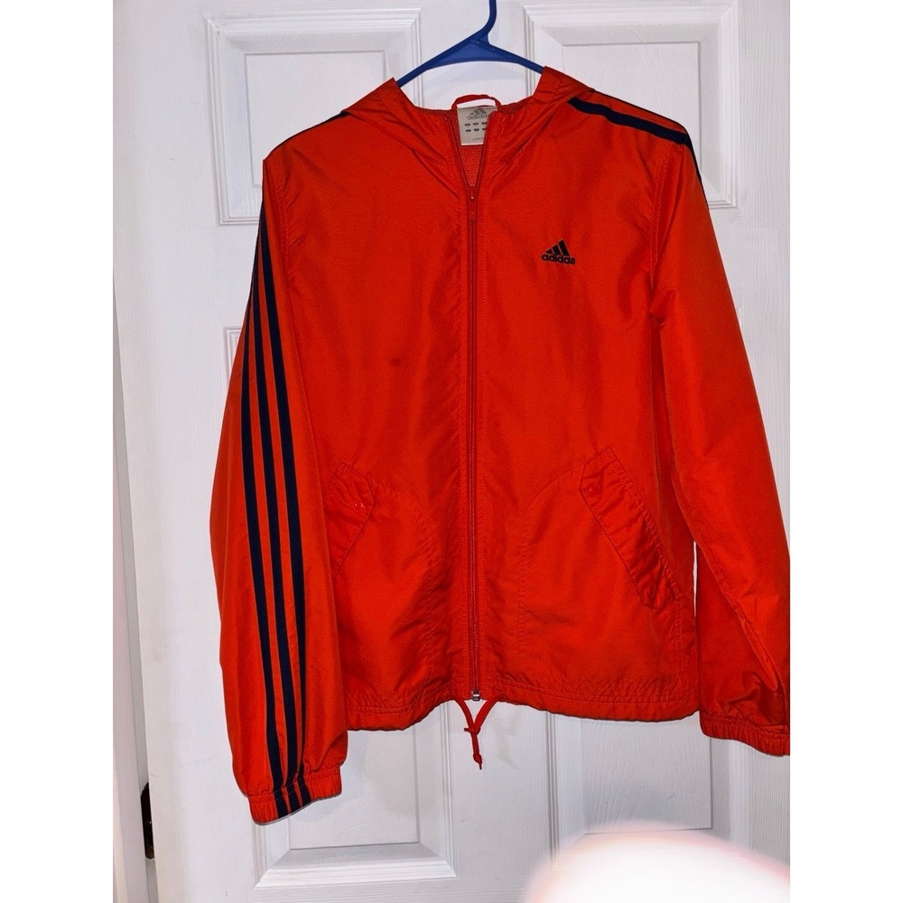 Adidas Orange Jacket with Navy Stripes, Bengal's Fans, Small, NWOT